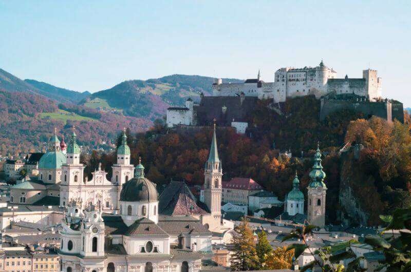 Salzburg mit Kindern Festung über Altstadt