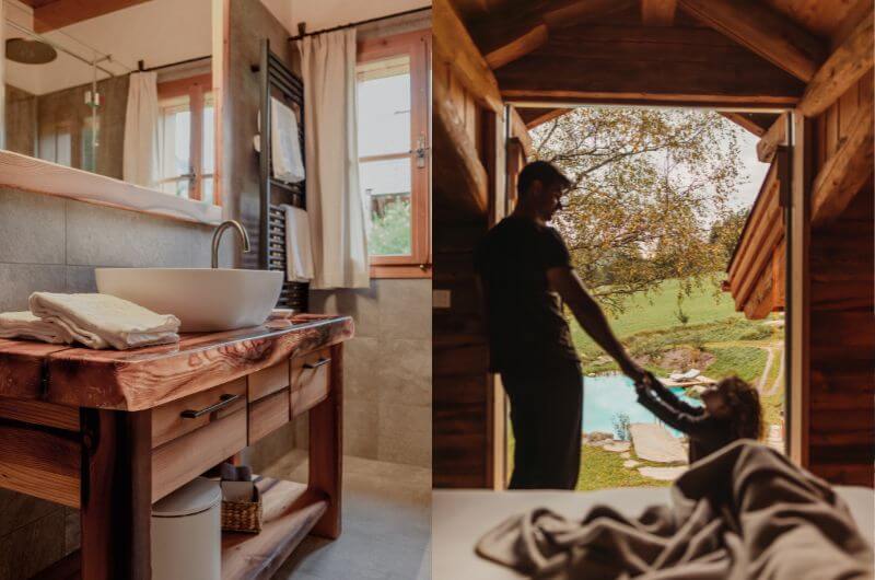 badezimmer-Chaletdorf-feriendorf-schwimmteich-kaernten-landgut-moserhof-urlaub-bauernhof-mit-kindern-familienurlaub-oesterreich