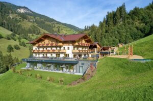 Moderner-Berg-Bauernhof-Sommerurlaub-mit-Kindern-Baby-Hoftiere-Alpen-Oesterreich-Ferienwohnung-Bergldoge-Grossarl